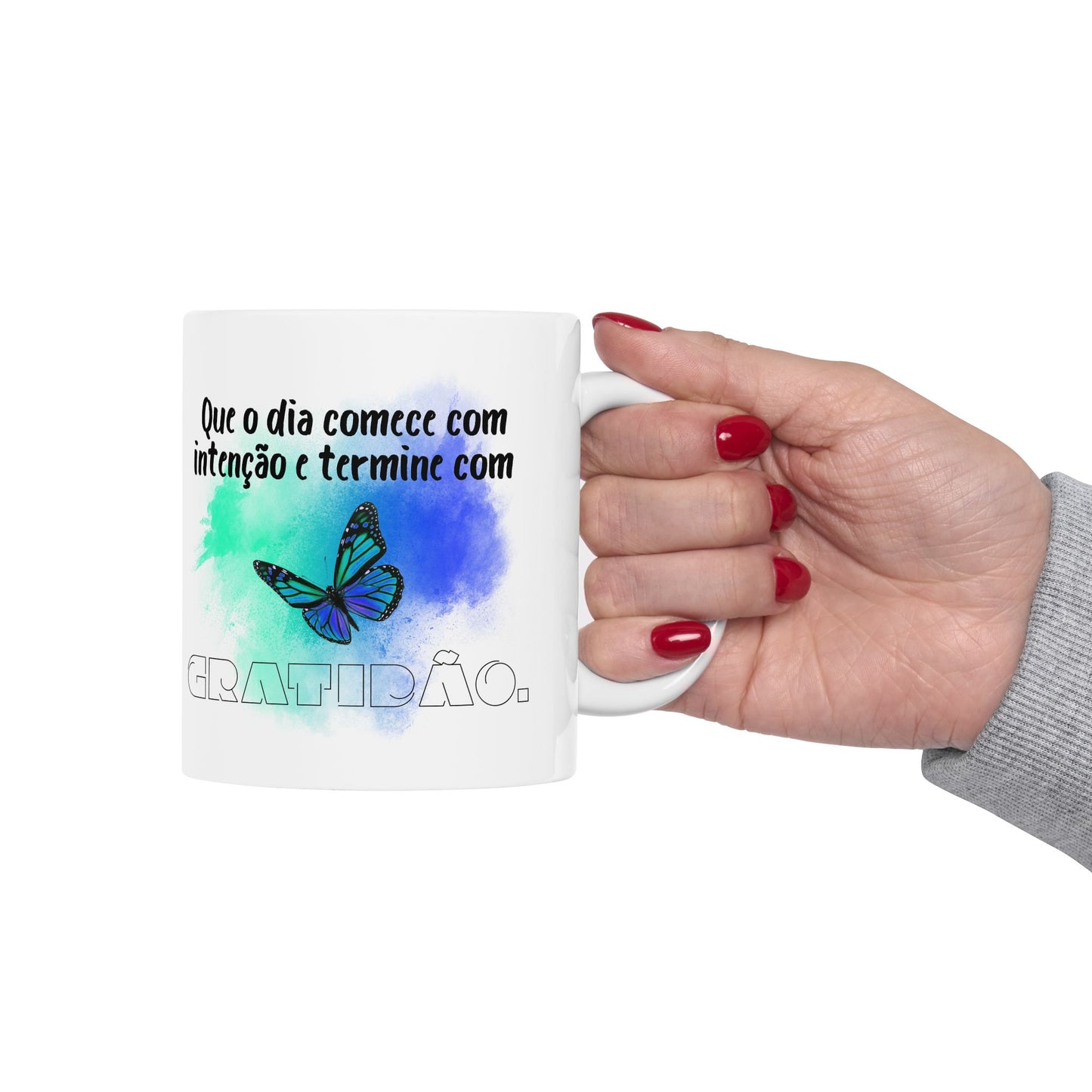 Caneca “Intenção & Gratidão” – Essência 360
