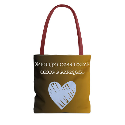 Bolsa Tote “Amor & Coragem” – Essência 360