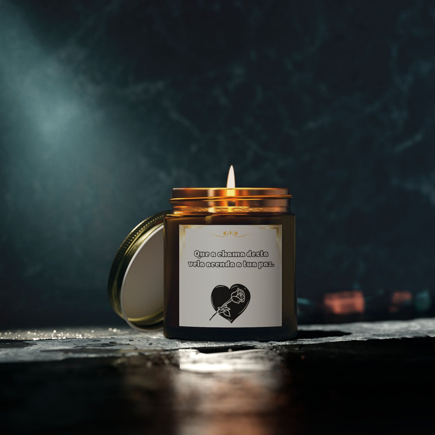 Vela Aromática “Chama de Paz” – Essência 360
