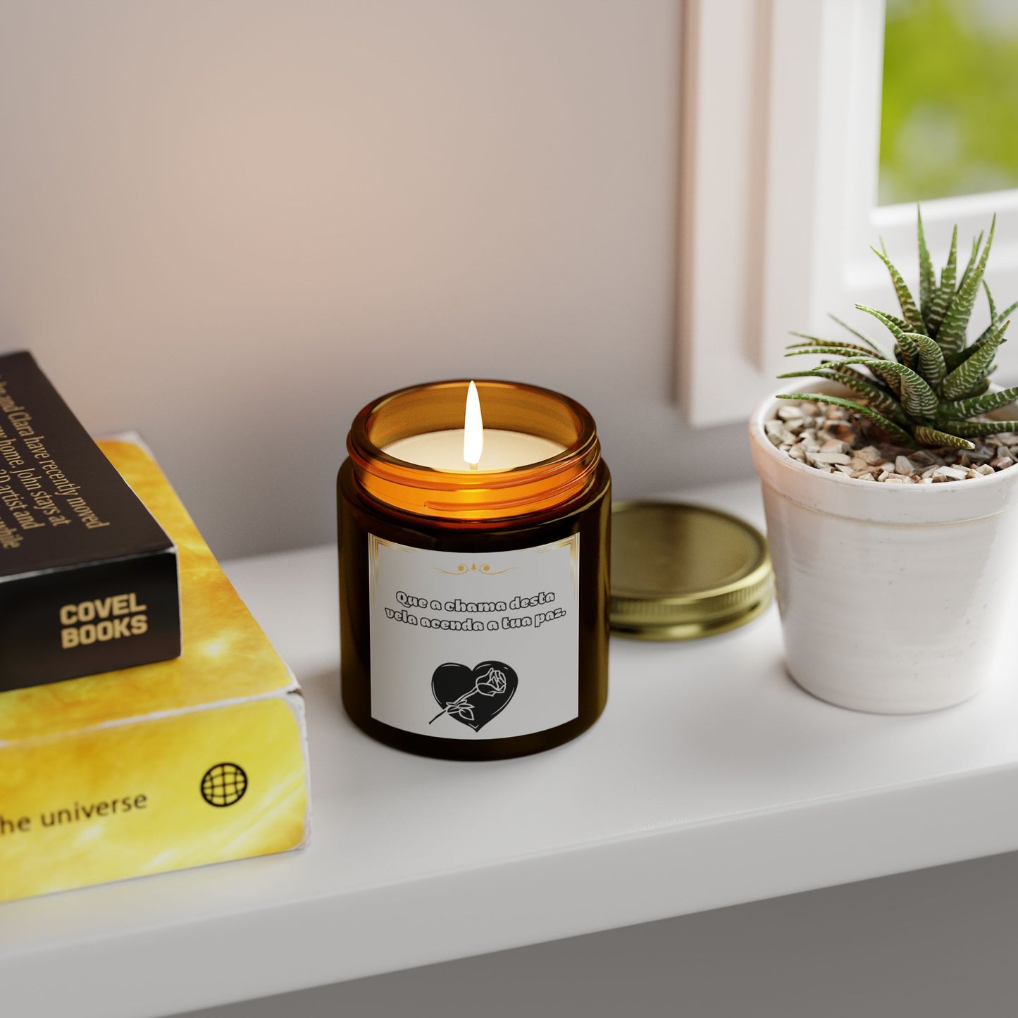 Vela Aromática “Chama de Paz” – Essência 360