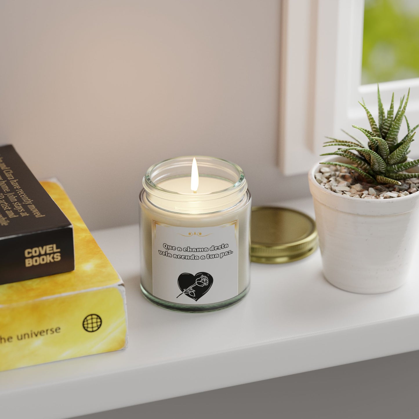 Vela Aromática “Chama de Paz” – Essência 360